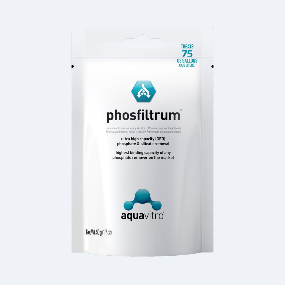 Aquavitro phosfiltrum product packaging on a white background