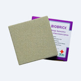 Biobrick packaging with a purple label on a white background
