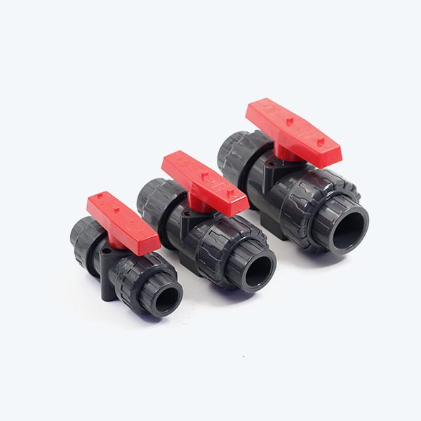 Double Union Ball Valve - UPVC Gray Pipe Fittings | FishyPH