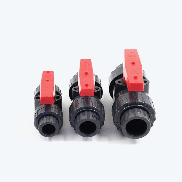 Double Union Ball Valve - UPVC Gray Pipe Fittings | FishyPH