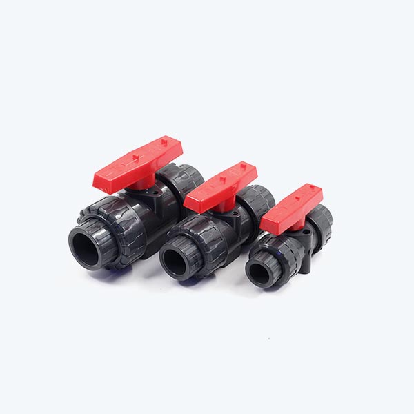 Double Union Ball Valve - UPVC Gray Pipe Fittings | FishyPH